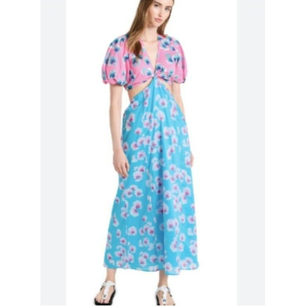 Banjanan Mariana New NWT Maxi Dress In Floral Bright Size Medium Woman’s - Picture 12 of 12